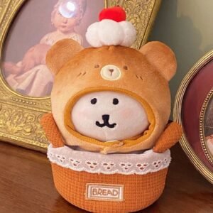 Funny Cotton Doll Doll Clothes Head Cover Self-deprecating Bear Burnt Bread Series